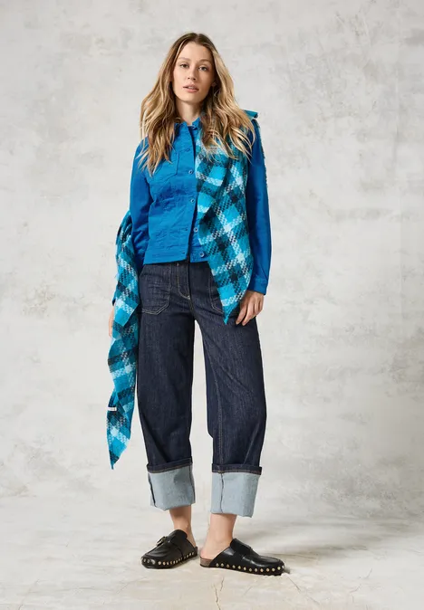 Cordjacke dynamic aqua blue