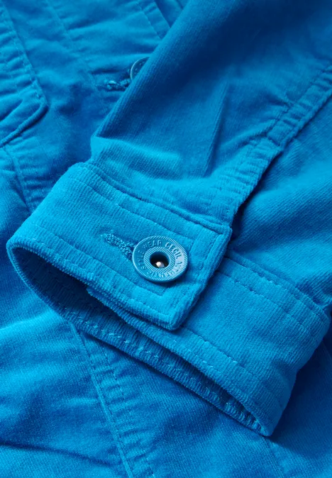 Cordjacke dynamic aqua blue