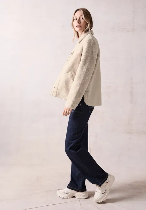 Teddy-Jacke teddy vanilla white