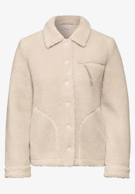 Teddy-Jacke teddy vanilla white