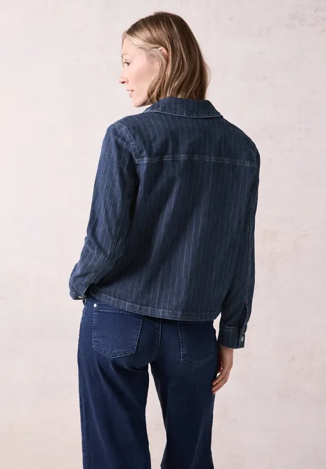 Kurze Jeansjacke Dark blue wash