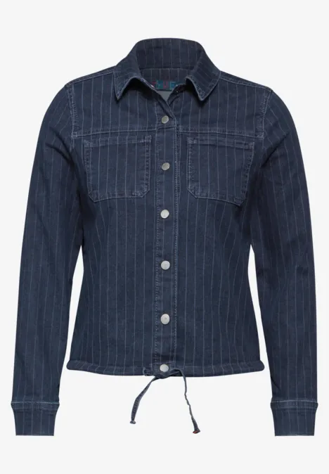 Kurze Jeansjacke Dark blue wash