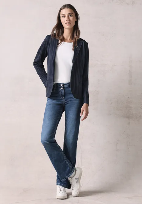 Blazer im Nadelstreifen-Look deep petrol