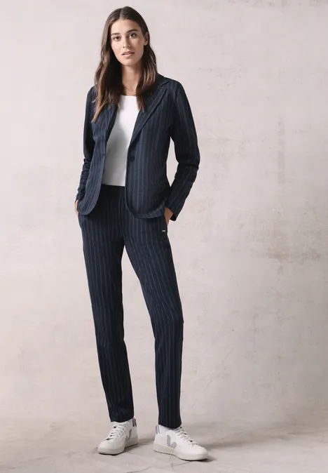 Blazer im Nadelstreifen-Look deep petrol