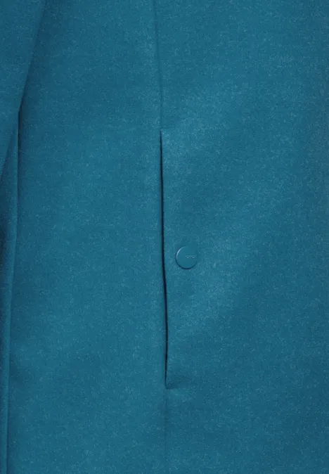 Blazerjacke in Wolloptik aqua melange