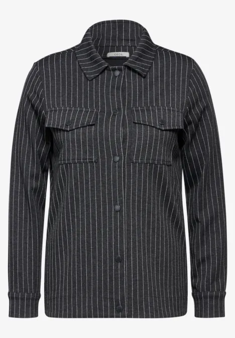 Sweat-Overshirt deep charcoal grey