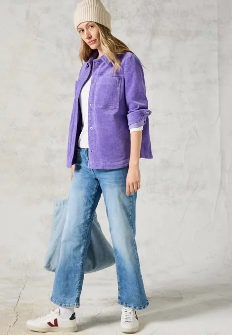 Cord-Overshirt wild lilac