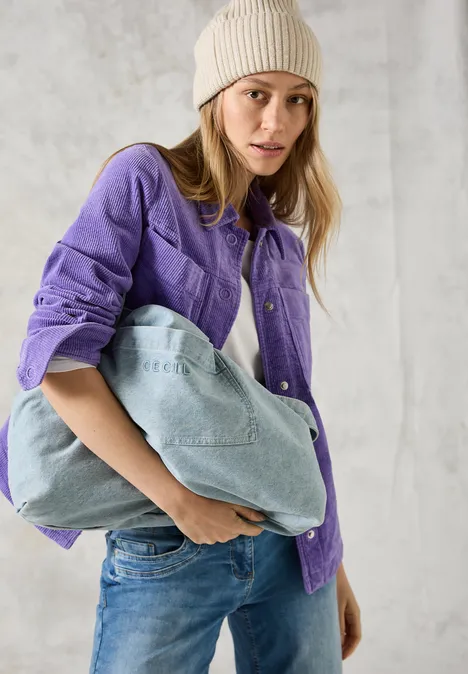 Cord-Overshirt wild lilac