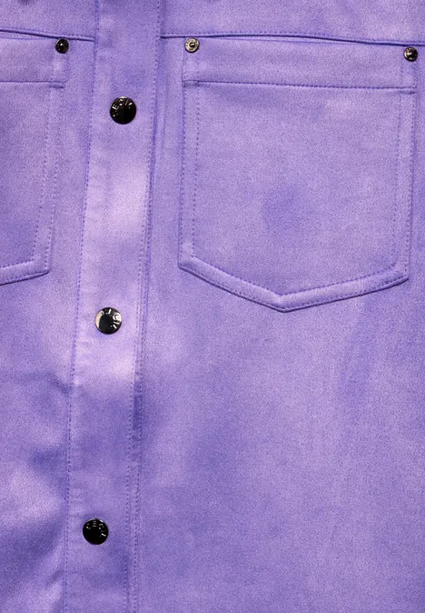 Jacke im Velours-Look wild lilac