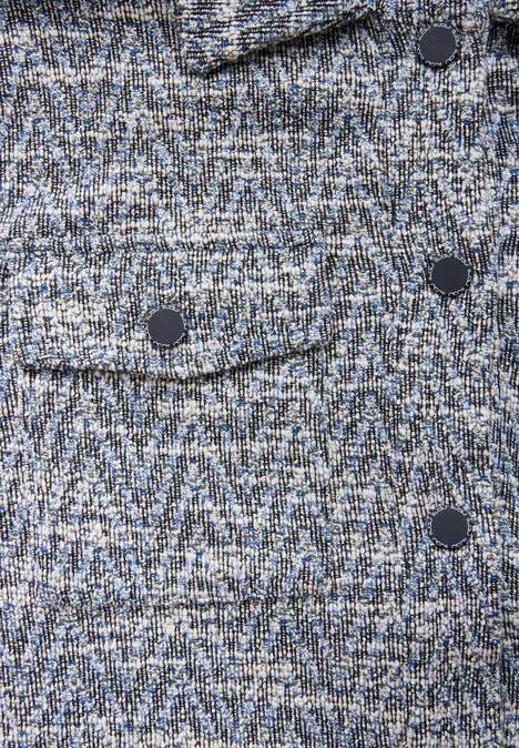 Bouclé Jacke Black