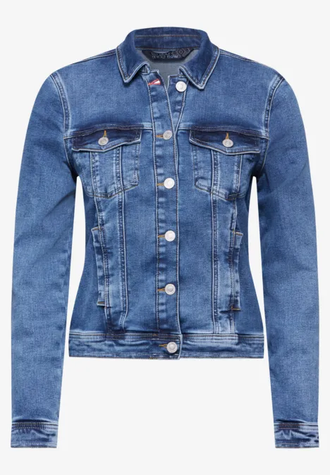 Denim jack mid blue wash