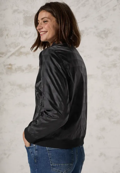 Jaquard Blouson Black