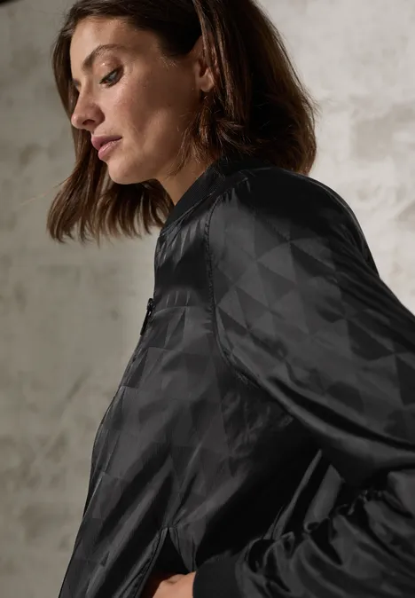 Jaquard Blouson Black