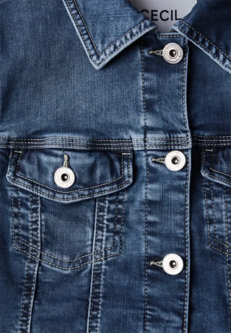 Jeansjacke mid blue wash