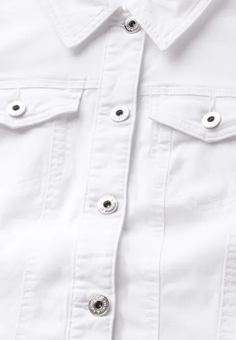 Veste en jean avec poches White