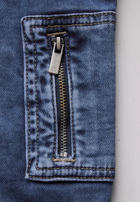 Blouson Denim Jogg mid blue wash