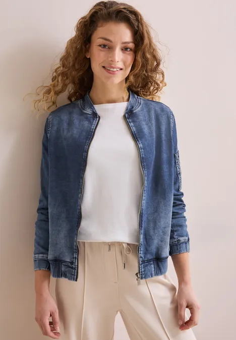 Blouson Denim Jogg mid blue wash
