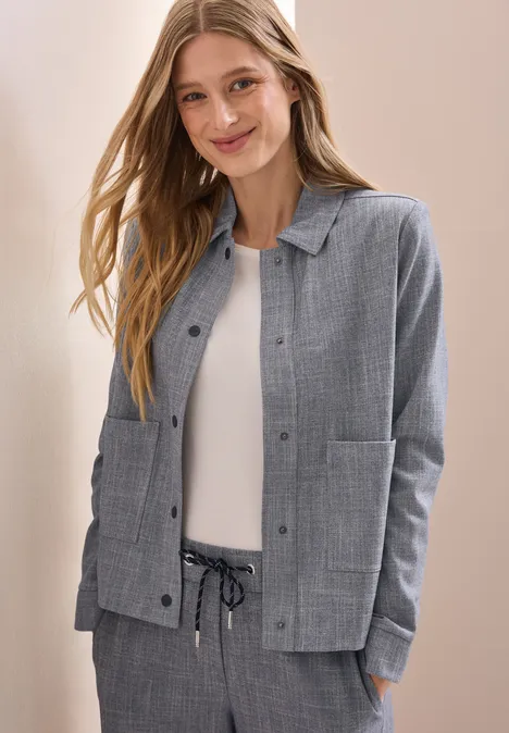 Jacquard Blouson universal blue