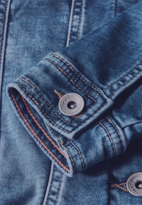 Veste de jogging en denim mid blue wash