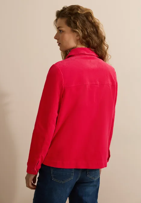 Cord Overshirt granita red