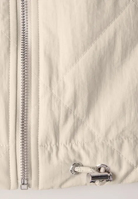 Jacke mit Steppmuster pearl beige