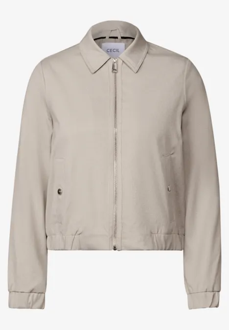 Jacke mit Glitzerdetails desert beige melange