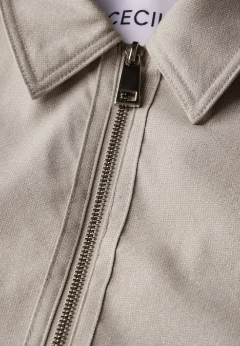 Jacke mit Glitzerdetails desert beige melange