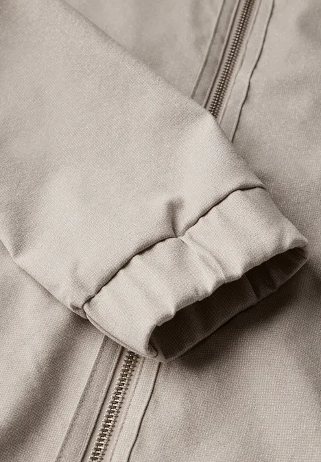 Jacke mit Glitzerdetails desert beige melange