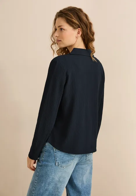 Overhemd met structuur universal blue
