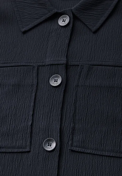 Overhemd met structuur universal blue