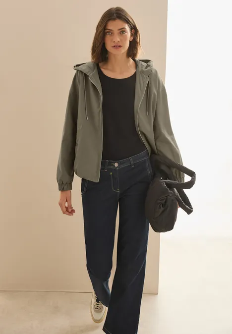 Blouson mit Kapuze smoky taupe