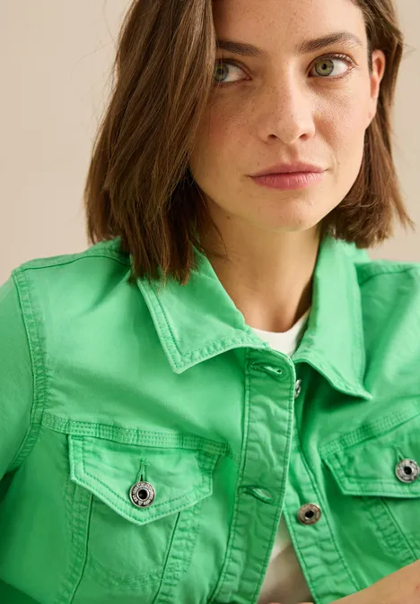 Veste en jean iced neon green