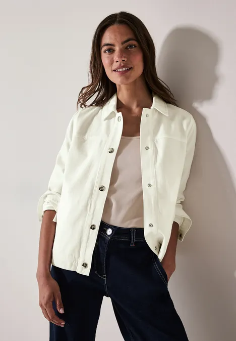 Twill Jacke vanilla white