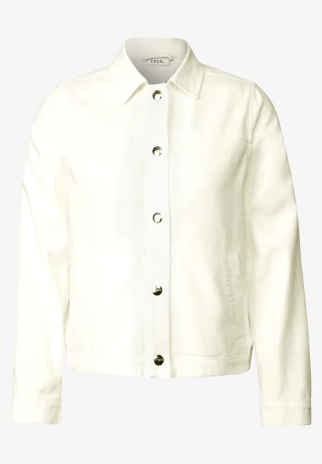 Veste en sergé vanilla white