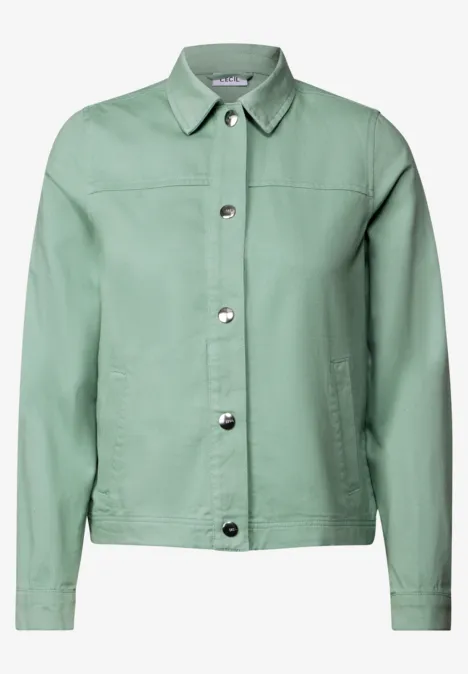 Twill Jacke matcha green