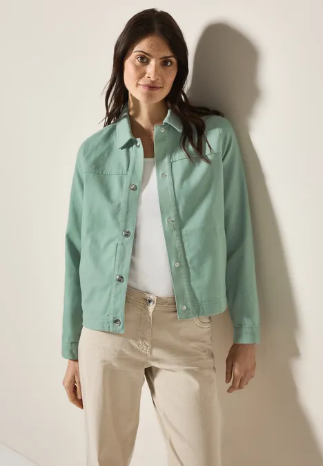 Twill Jacke matcha green