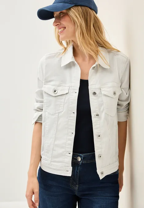 Gestreifte Jacke cobble grey