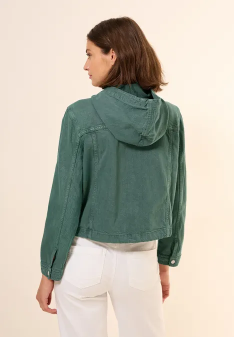 Overshirt mit Kapuze dark balmy khaki