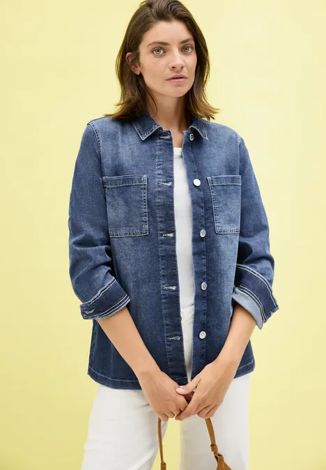 Survêtement en denim mid blue wash