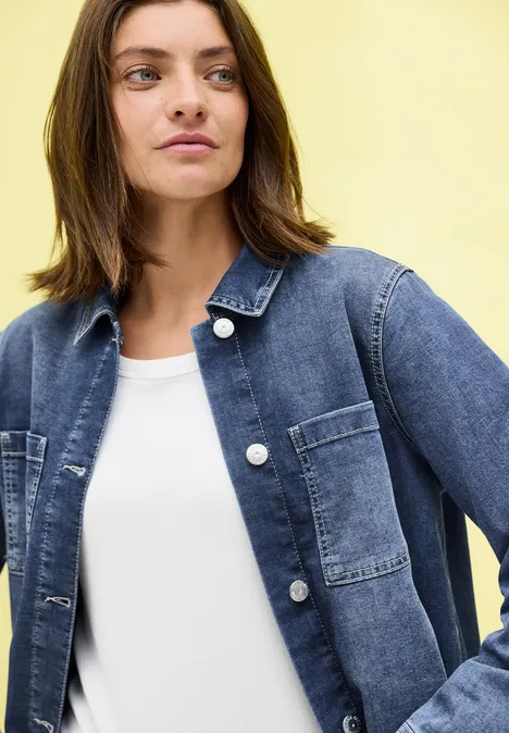 Survêtement en denim mid blue wash