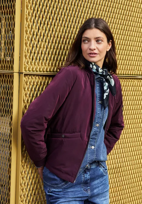 Matter Soft Touch Blouson dark plum