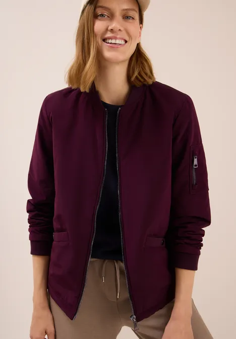 Matter Soft Touch Blouson dark plum