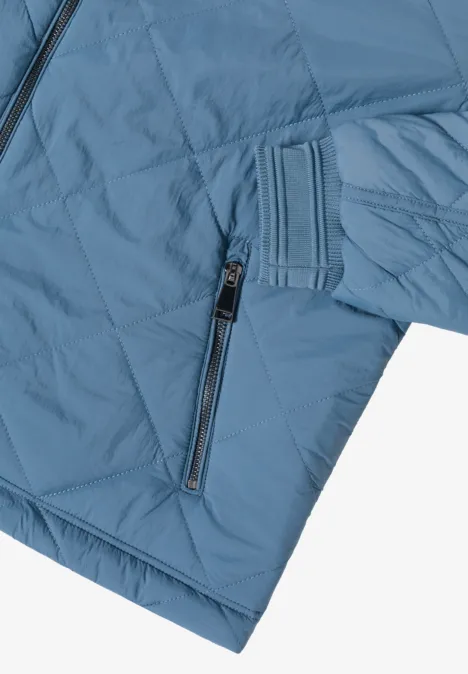 Blouson met doorgestikt patroon moonstone blue
