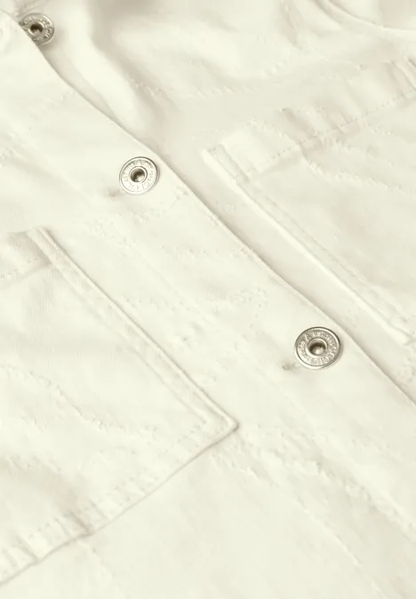 Overshirt mit Brusttaschen light beige