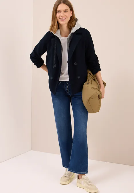 Trenchcoat mit Inlay dark navy blue
