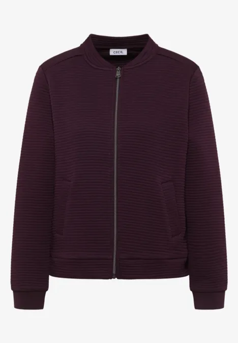 Kort gestructureerd jack eggplant red