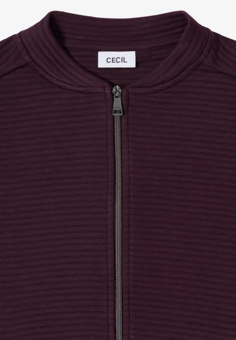 Kort gestructureerd jack eggplant red