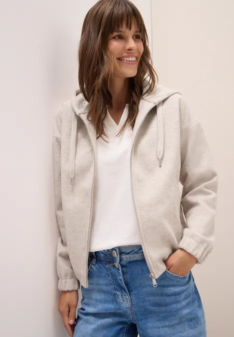 Blouson in Wolloptik oat milk beige melange