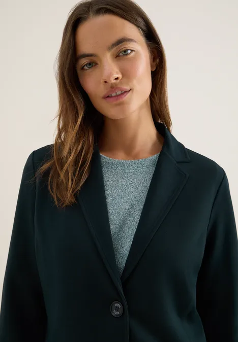 Basic Blazer ink green