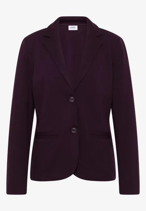 Basic Blazer eggplant red